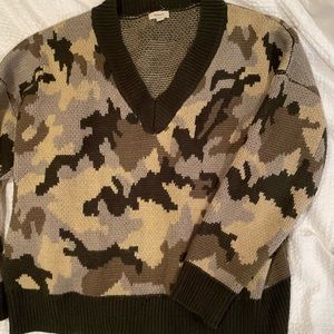 Camo sweater